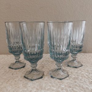 Beautiful Blue Crystal Glasses